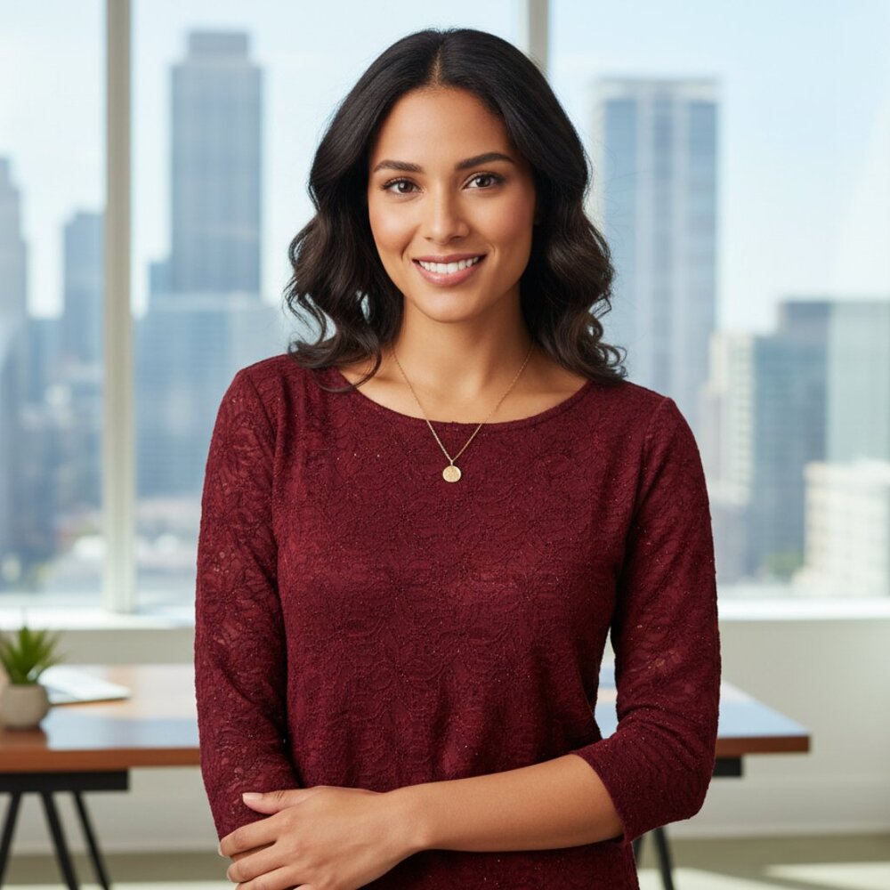 Chenille Design Stretch Long Sleeve Top